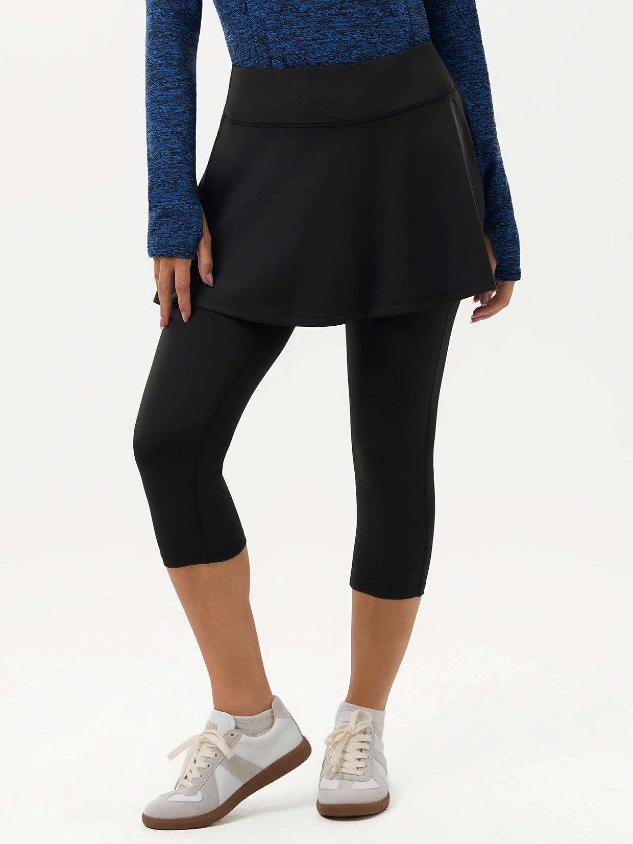Basic Ruffled Skirted Leggings for Women