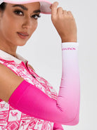 Basic Pink Ombre Sun Protection Sleeves For Women