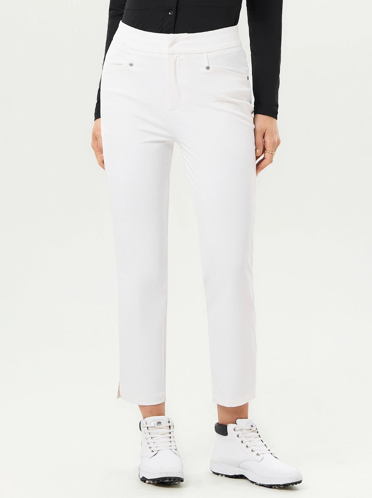 Water-repellent 38" White Golf Pants