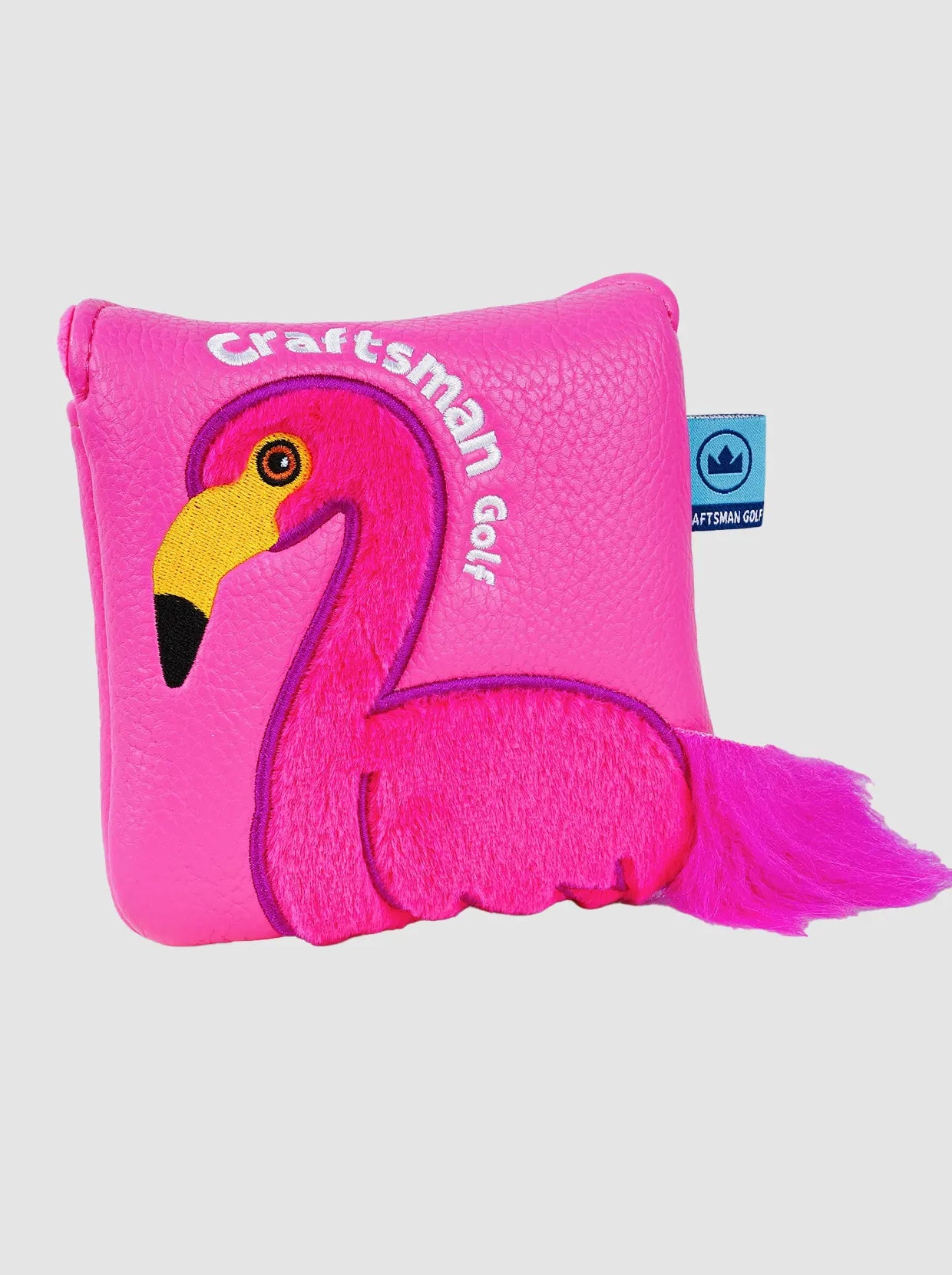 Rose Red Flamingo Magnetic Golf Putter Cover