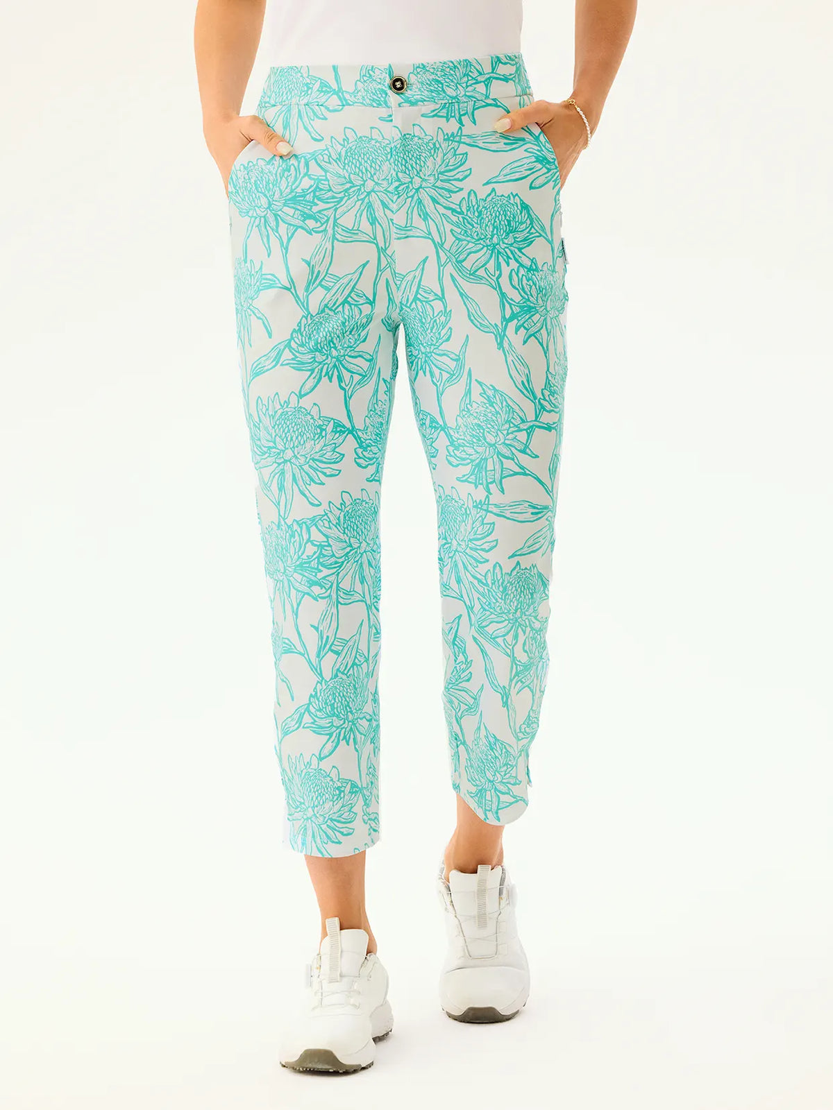Women's 34.5" High-stretch Golf Pants with Zipper Pockets