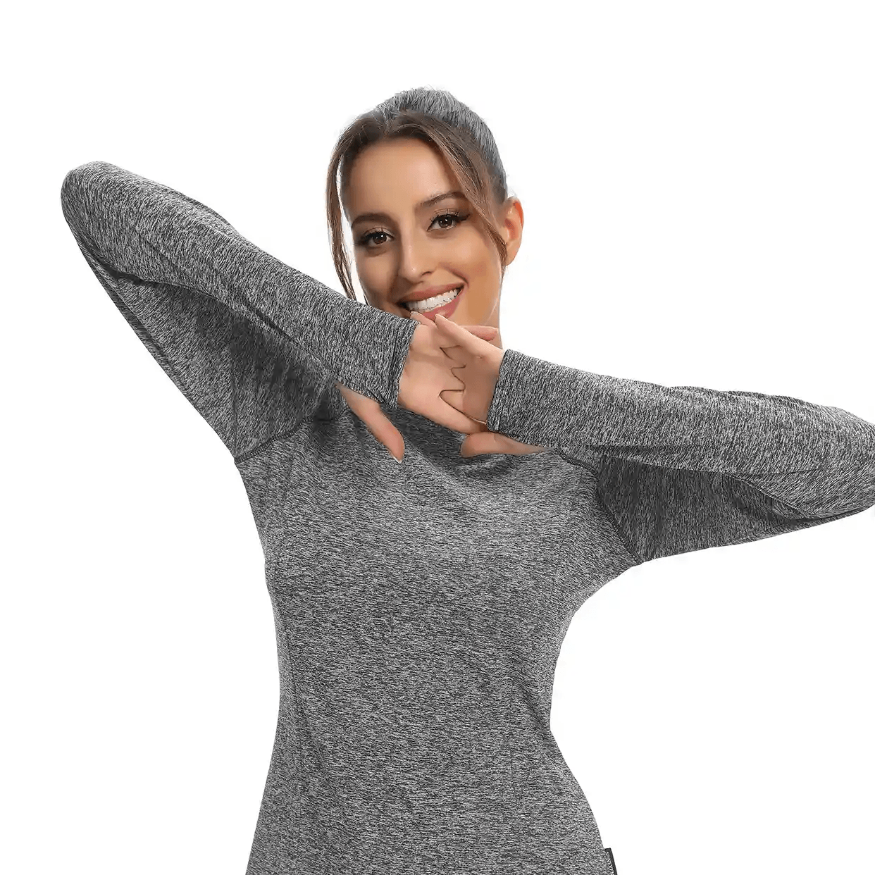 Women's Pullover Raglan-sleeve Thermal Tops