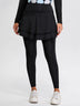 Soneven Pleated Athletic Skirted Leggings with Pockets