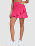 Solid Color 16" Ruffled Skorts With Pocket and Shorts