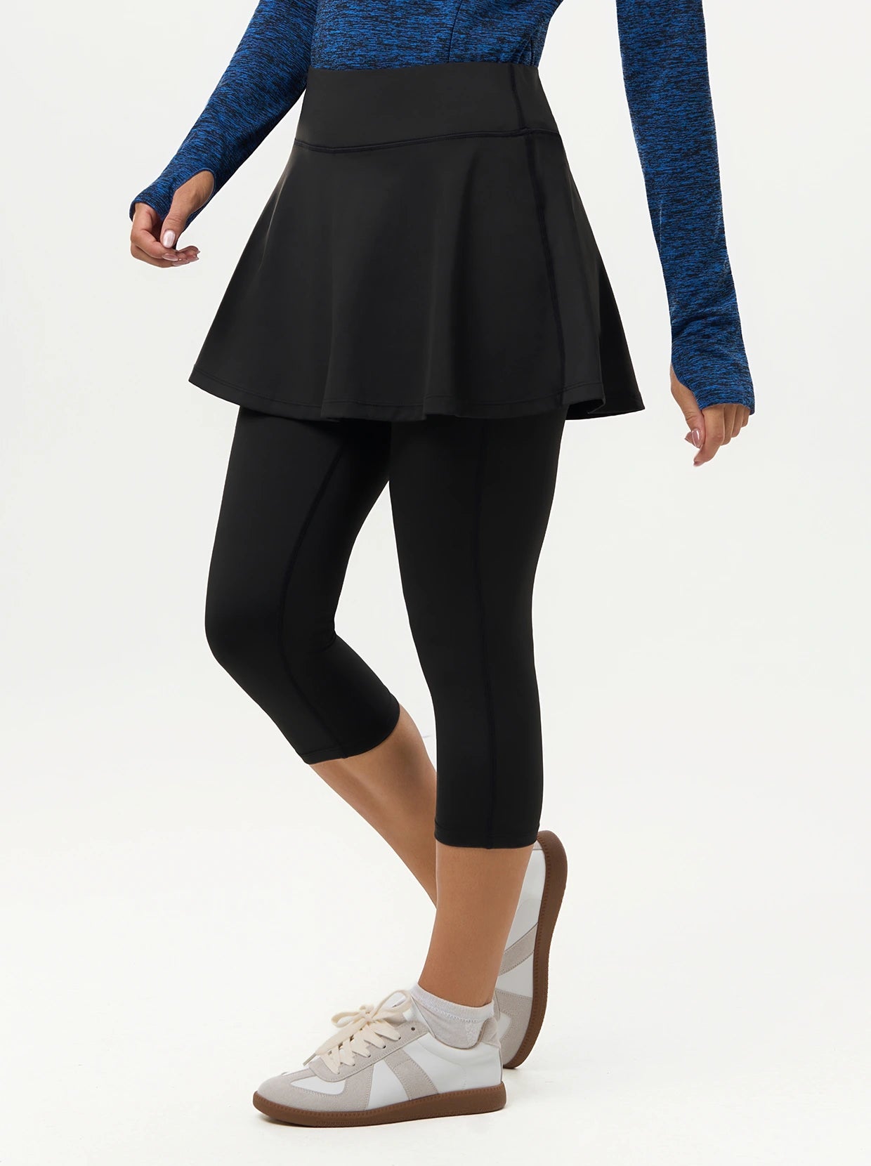 Basic Ruffled Skirted Leggings for Women