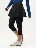 Basic Ruffled Skirted Leggings for Women