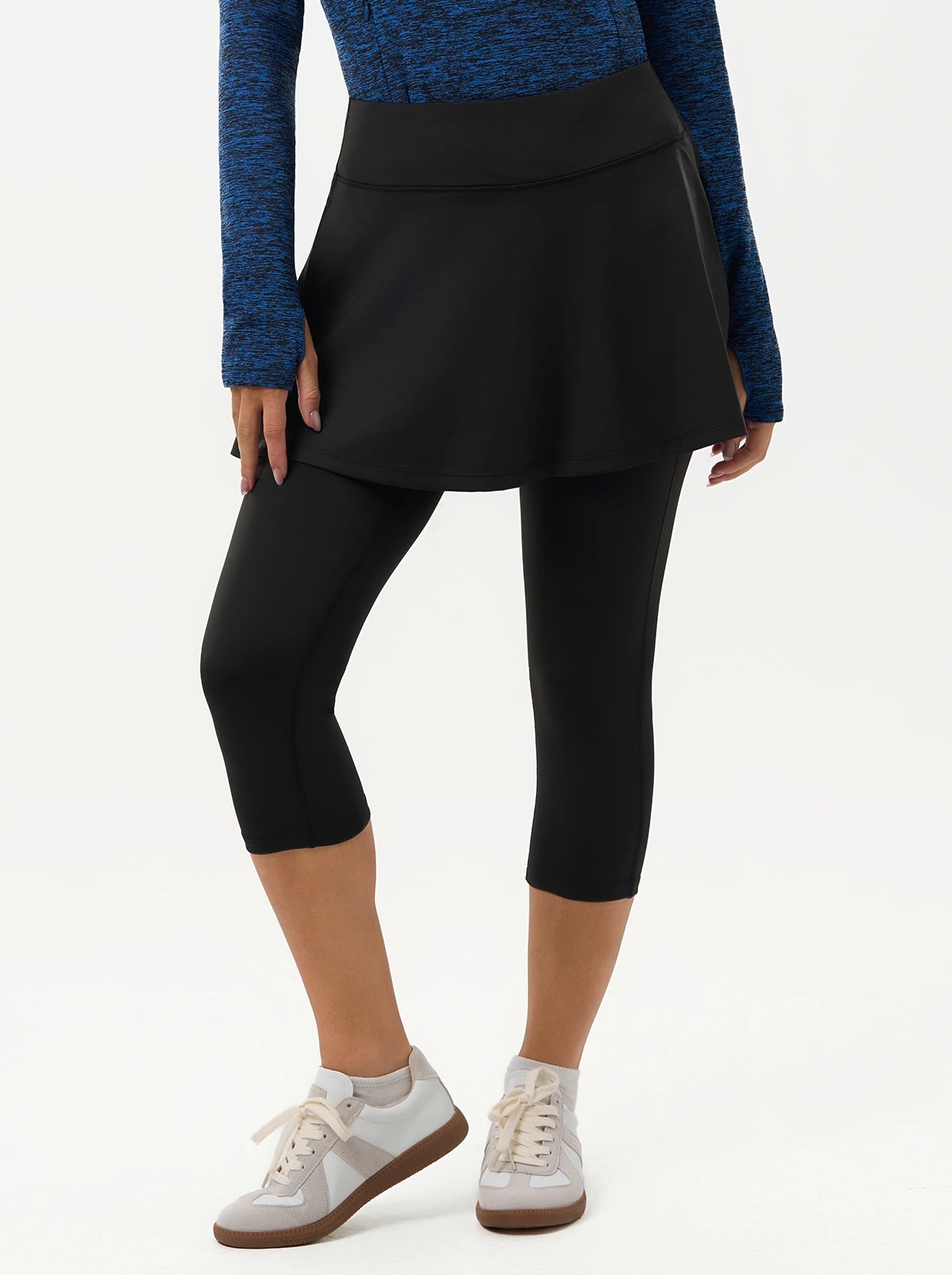 Basic Ruffled Skirted Leggings for Women