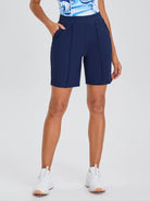 Women's Navy Shorts with Pockets
