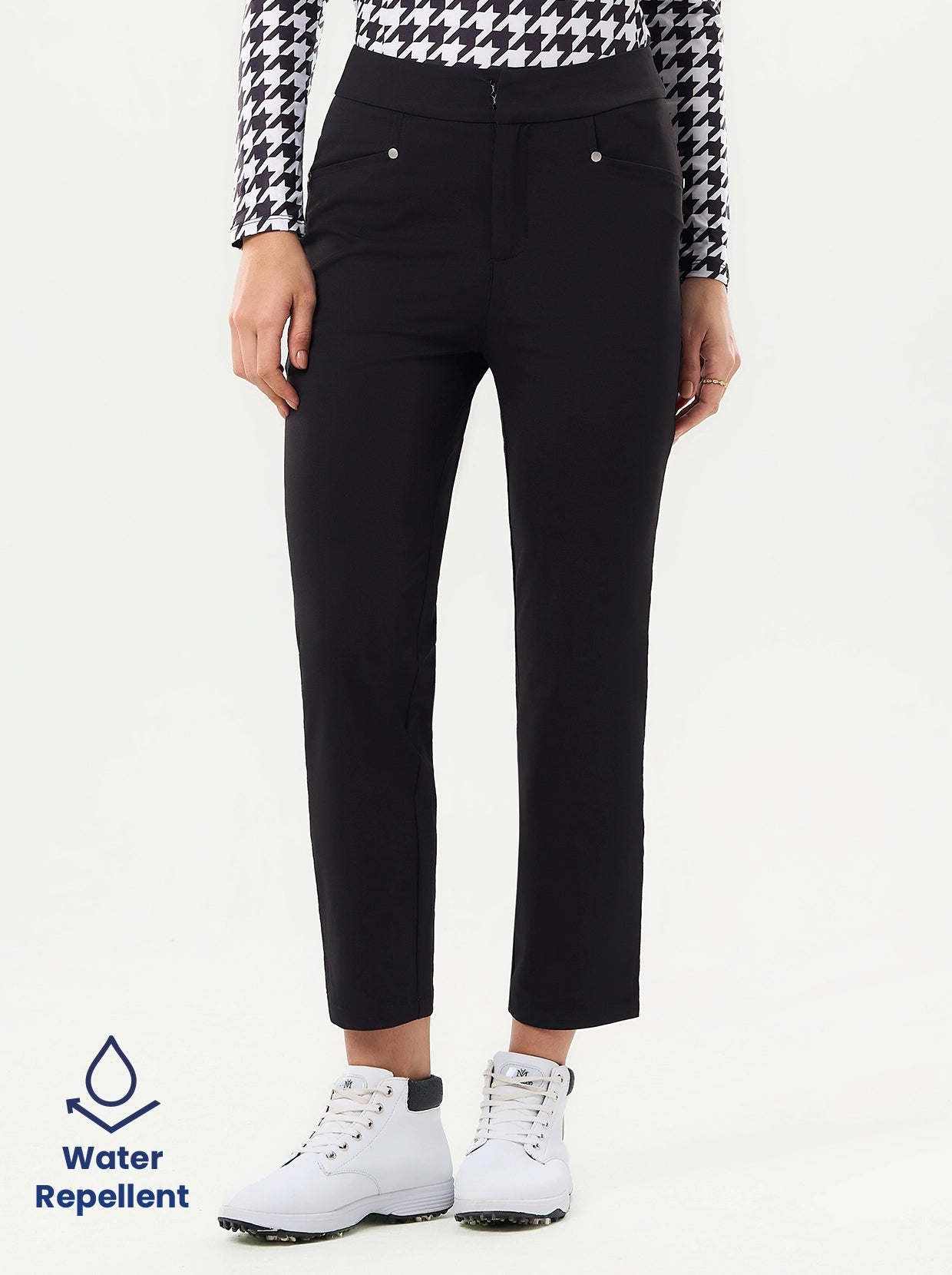 Black Water-repellent 38" Golf Pants