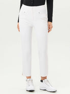 Water-repellent 38" White Golf Pants