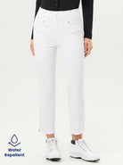 Water-repellent 38" White Golf Pants