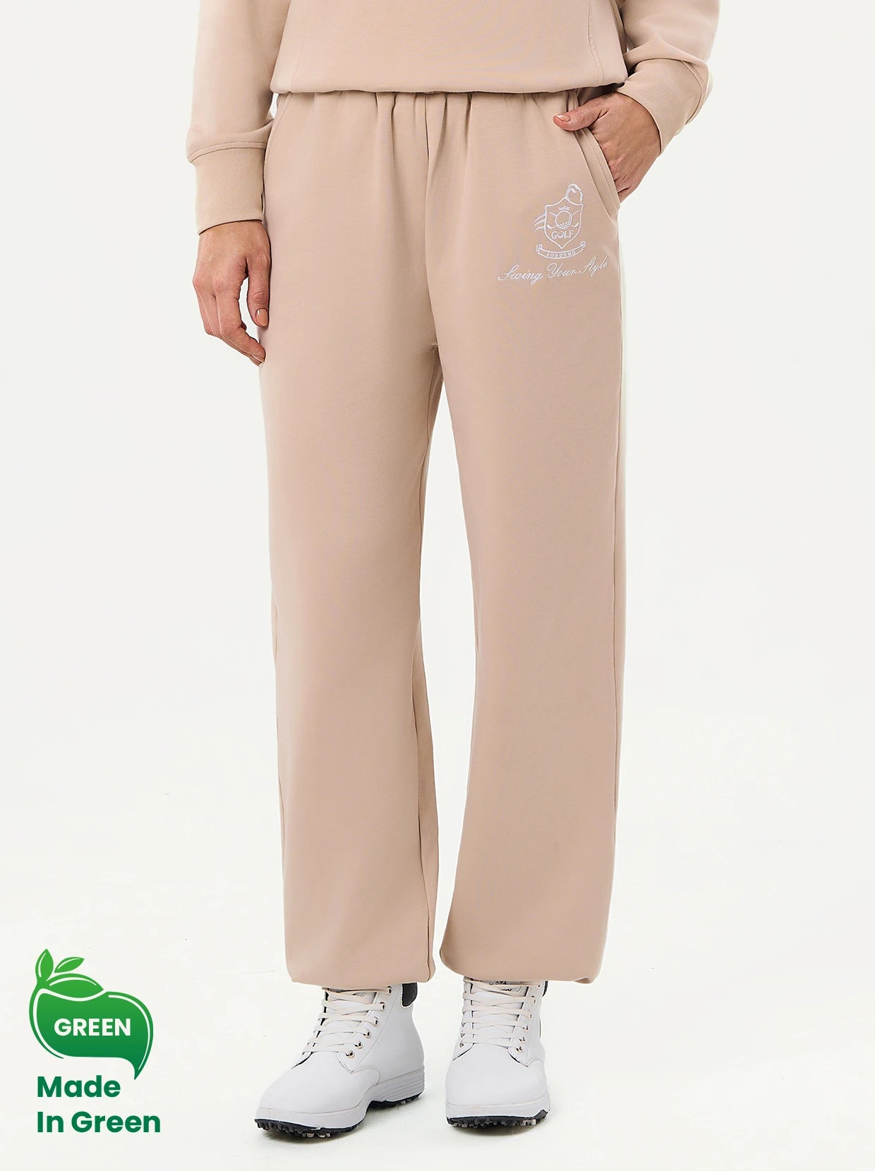4-Way Stretch 41.5" Elastic-waist Golf Sweatpants