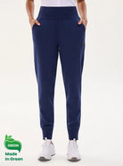 4-way Stretch Navy 39" Golf Sweatpants for Women