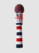 Flag Knitted Pom Pom Golf Headcovers