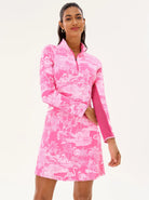 Breathable 34.5" Pink Flamingo Long-sleeve Active Dress 