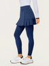 Skin-friendly Pleated Skirted Leggings with Pockets