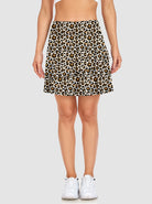  Leopard 17" Active Skorts with Inner Shorts Pockets