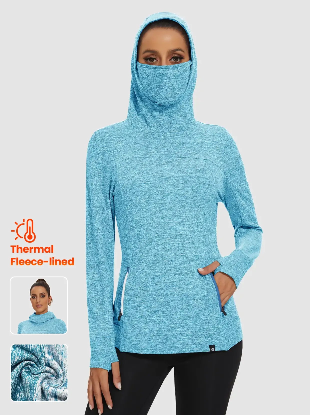 Pullover Long-sleeve Thermal Tops for Women