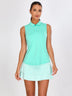 Classic Quarter-zip Sleeveless Polo Shirt
